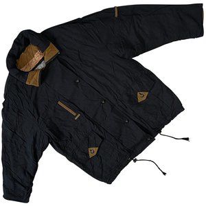 Trademarks (Germany) Plain Weave Cotton Blend Paneled Parka Black (Readymade) L